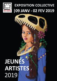 Exposition collective Jeunes artistes 2019. Du 9 janvier au 2 février 2019 à Strasbourg. Bas-Rhin. 
